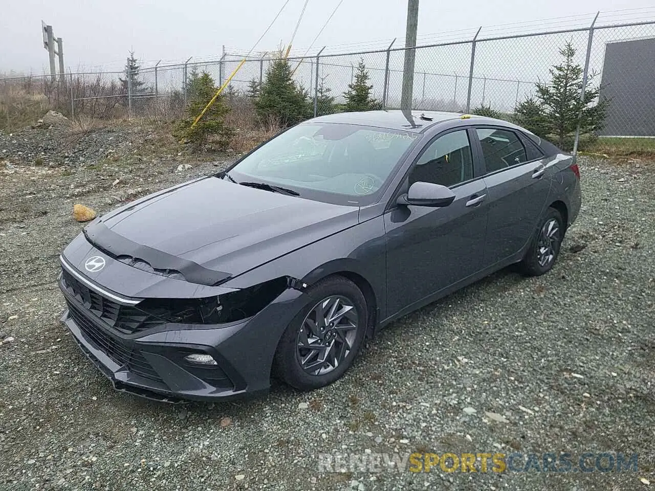 1 Photograph of a damaged car KMHLM4DG3RU696533 HYUNDAI ELANTRA 2024