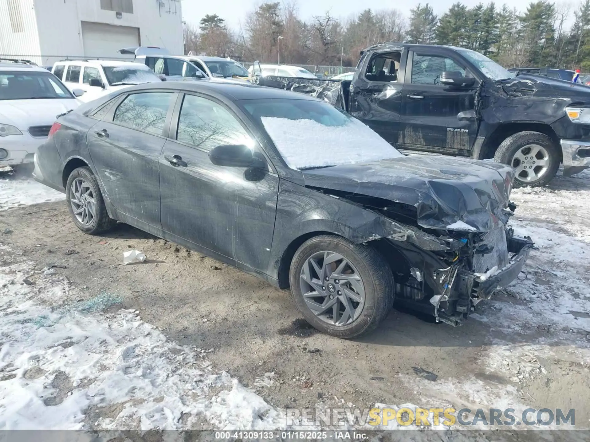 1 Photograph of a damaged car KMHLM4DG3RU727957 HYUNDAI ELANTRA 2024