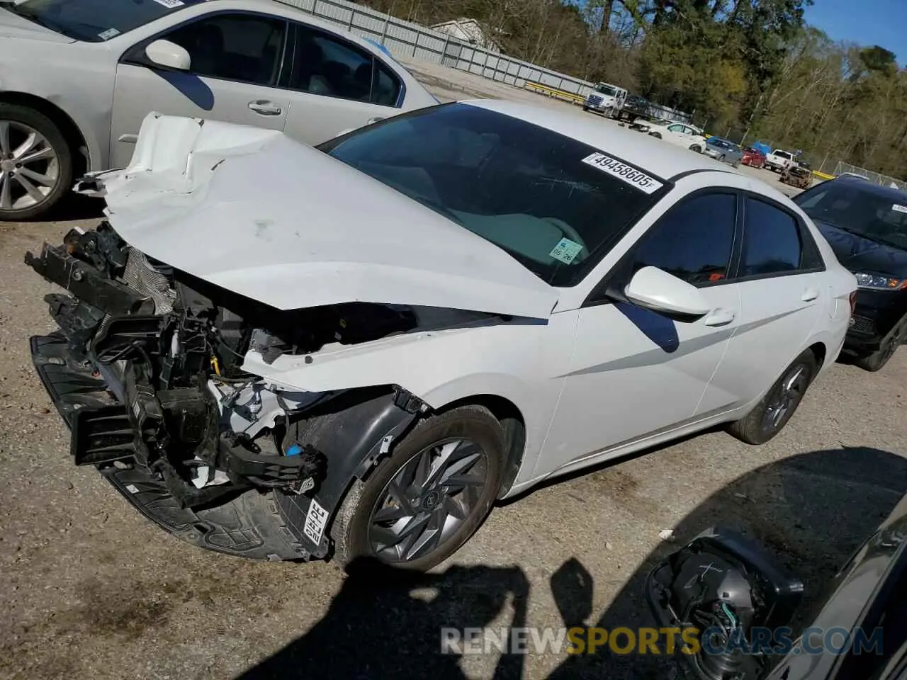 1 Photograph of a damaged car KMHLM4DG3RU755774 HYUNDAI ELANTRA 2024