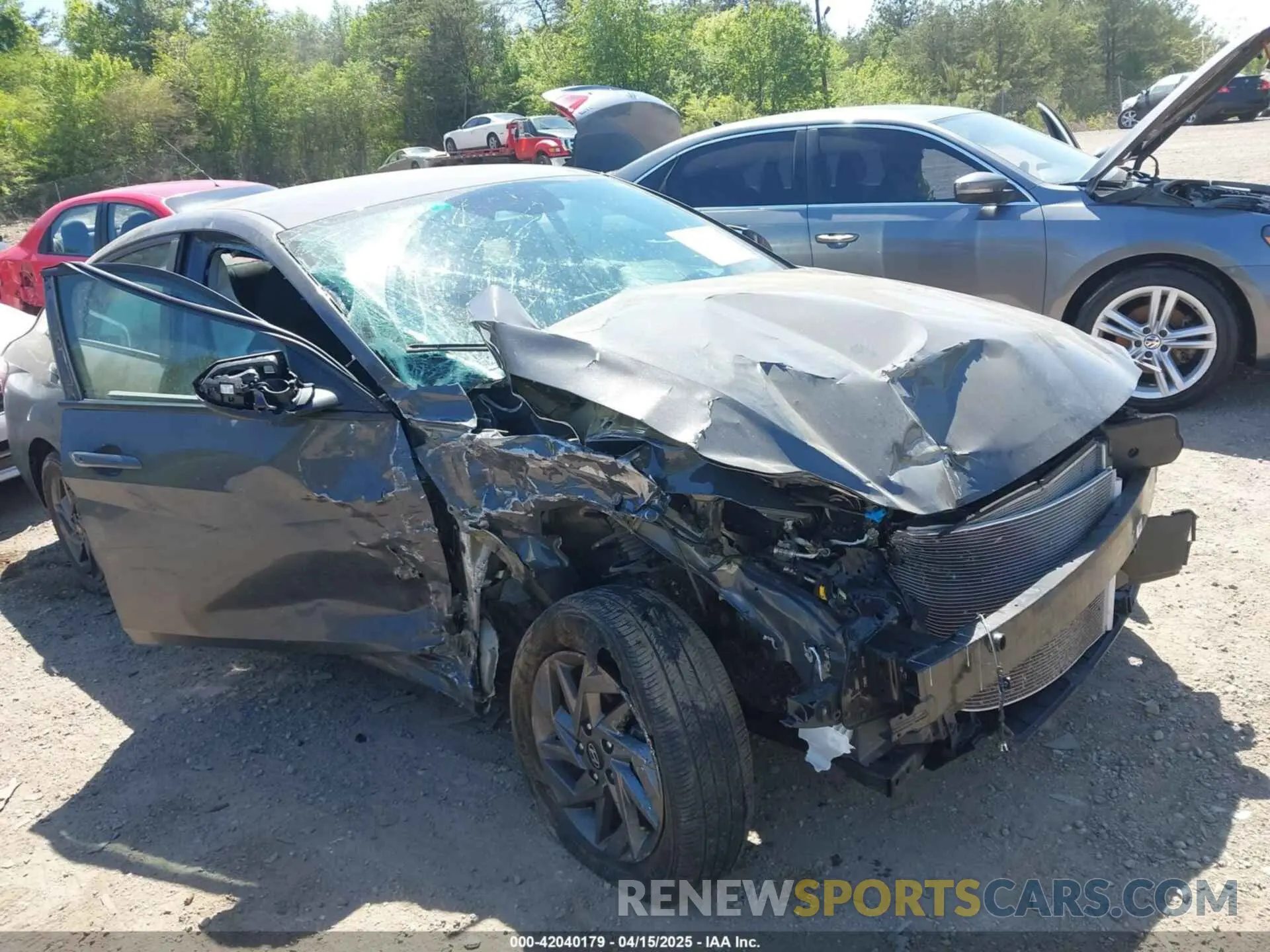 1 Photograph of a damaged car KMHLM4DG4RU651049 HYUNDAI ELANTRA 2024