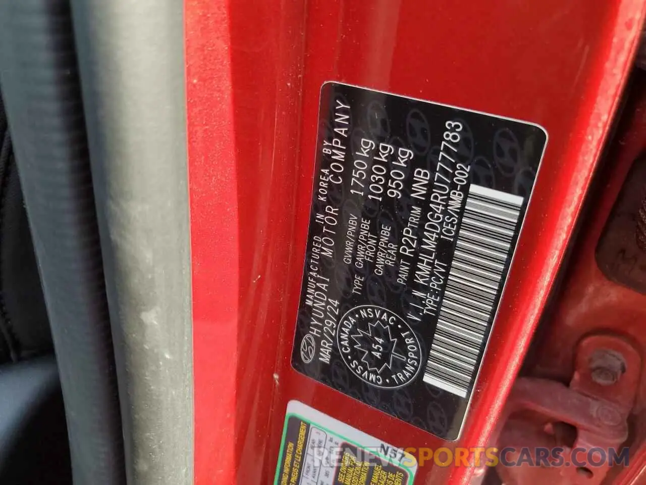 13 Фотография поврежденного автомобиля KMHLM4DG4RU777783 HYUNDAI ELANTRA 2024