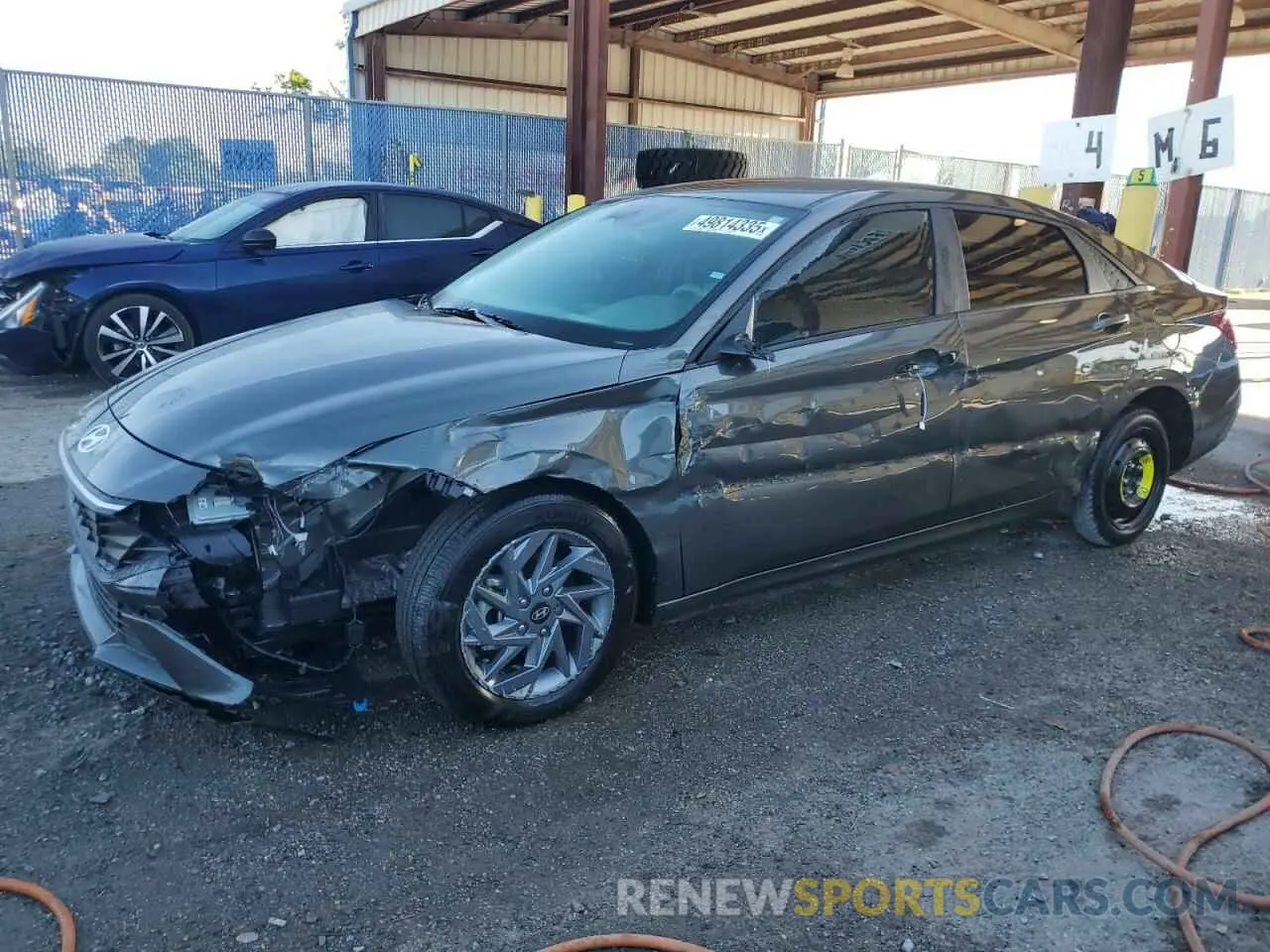 1 Photograph of a damaged car KMHLM4DG5RU656860 HYUNDAI ELANTRA 2024