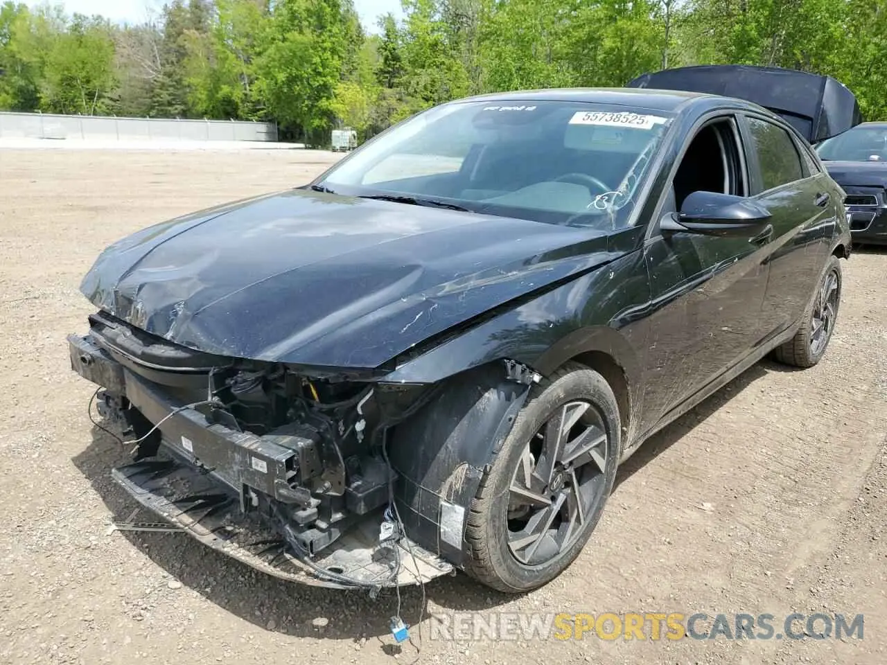 1 Photograph of a damaged car KMHLM4DG5RU683850 HYUNDAI ELANTRA 2024