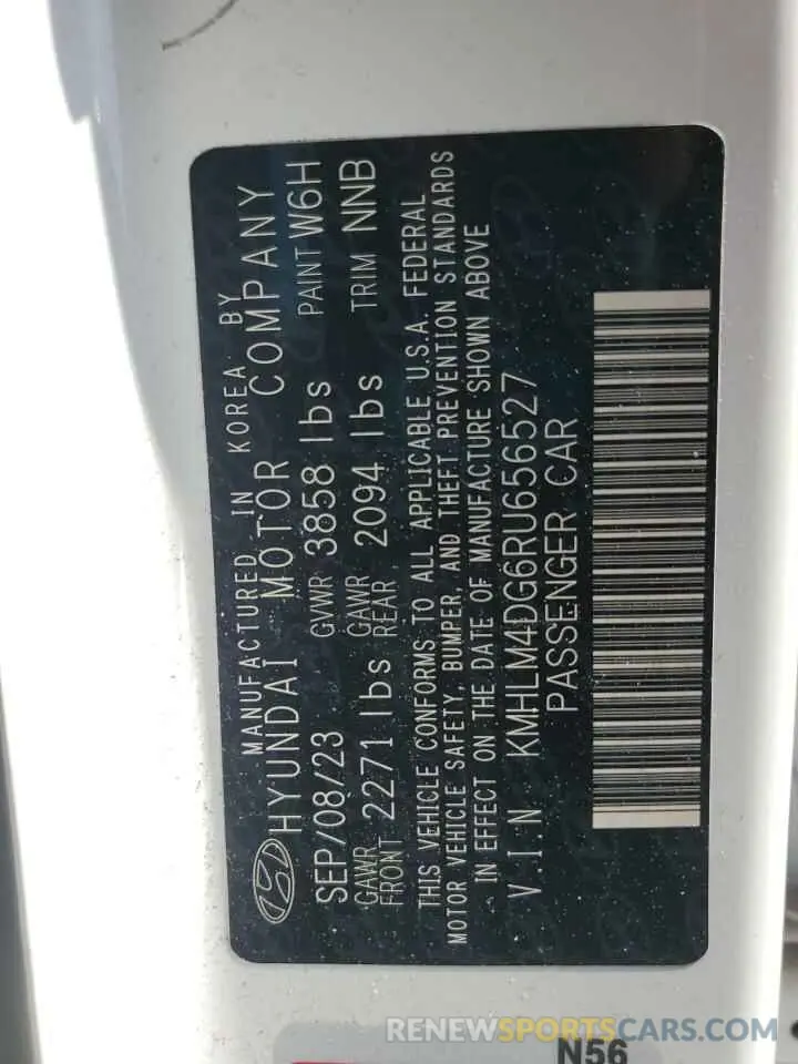 12 Фотография поврежденного автомобиля KMHLM4DG6RU656527 HYUNDAI ELANTRA 2024