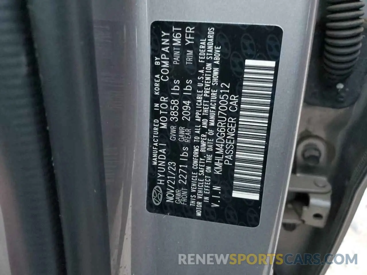 12 Фотография поврежденного автомобиля KMHLM4DG6RU700512 HYUNDAI ELANTRA 2024