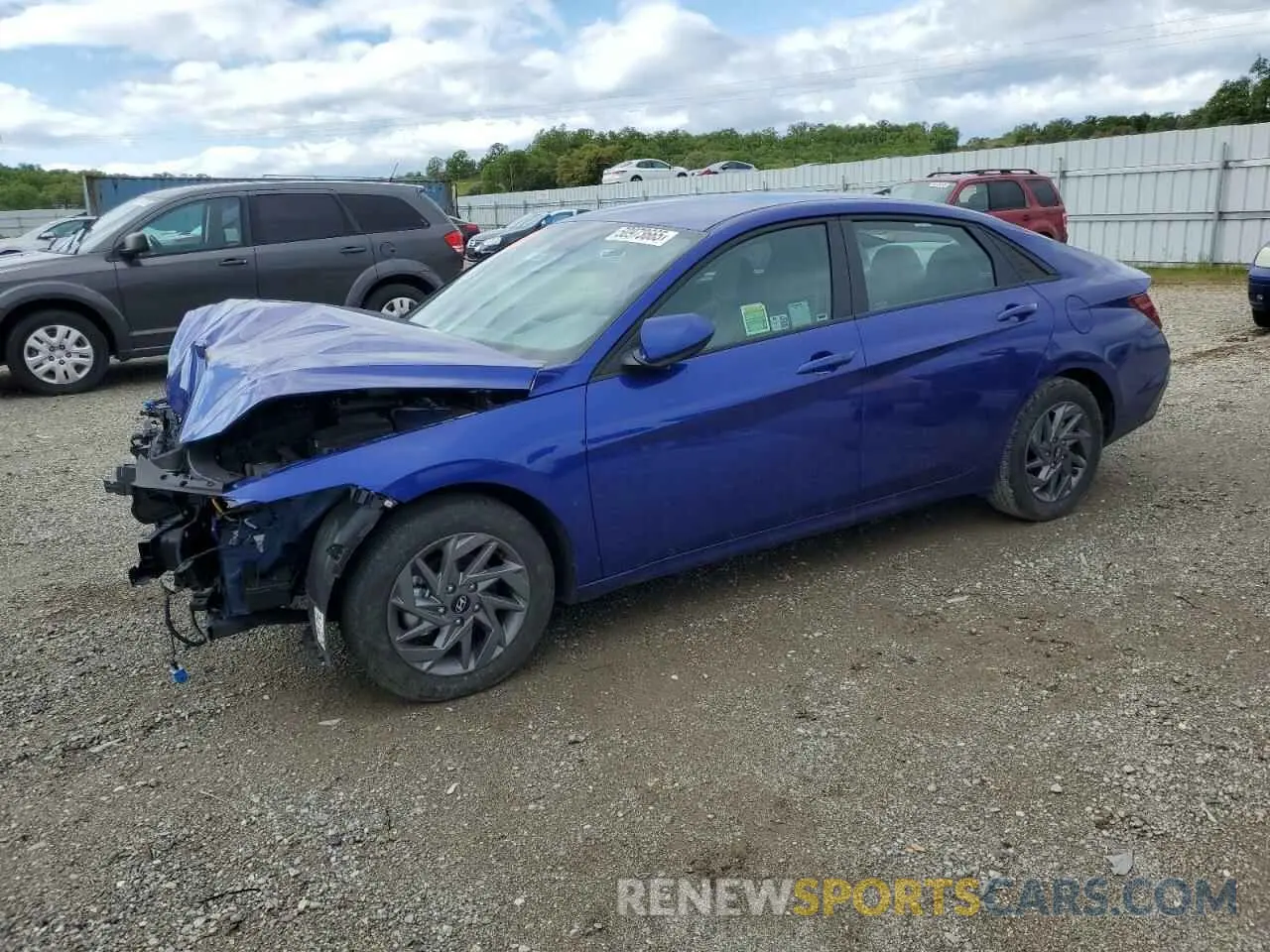 1 Photograph of a damaged car KMHLM4DG6RU733347 HYUNDAI ELANTRA 2024