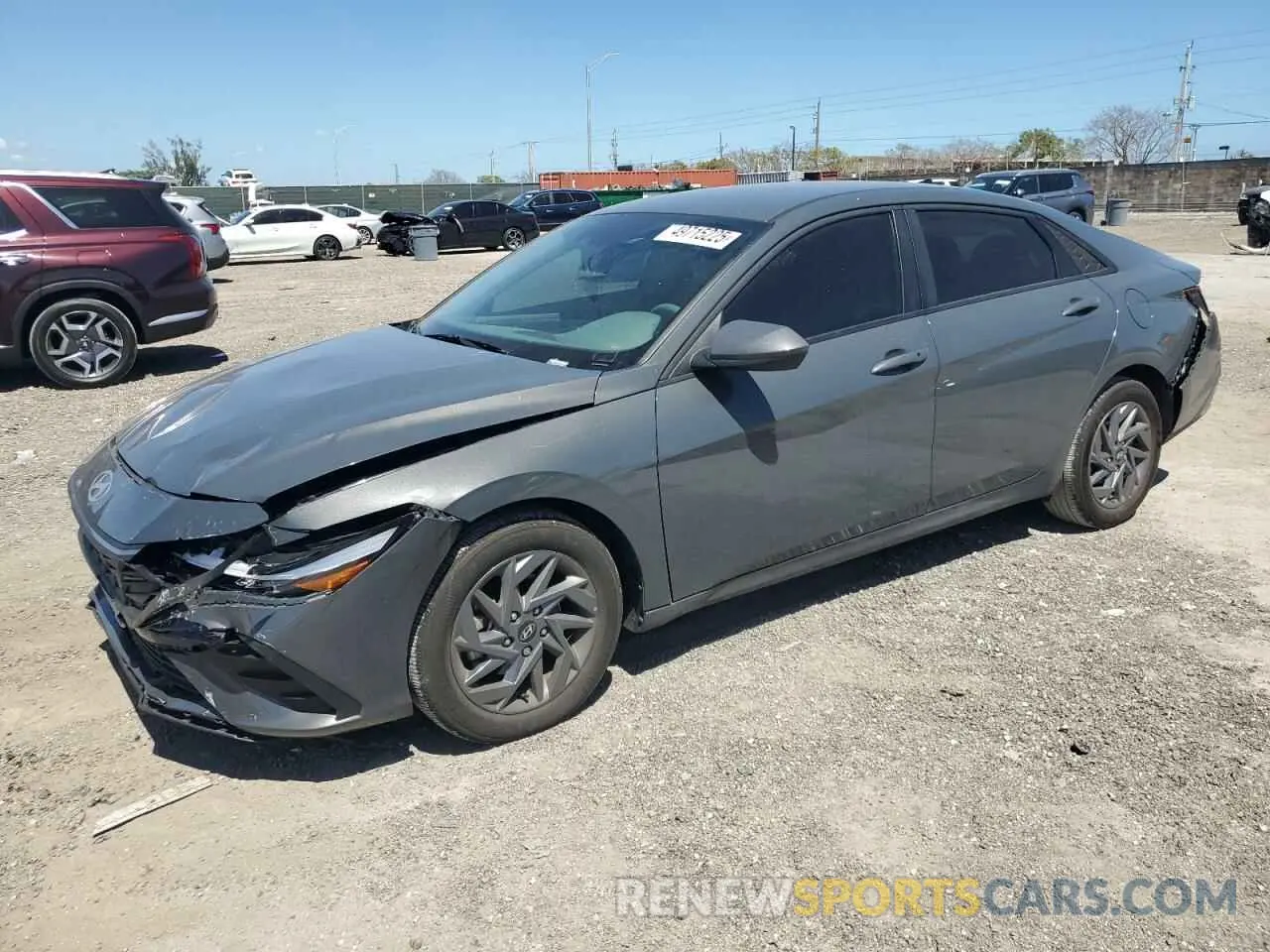 1 Photograph of a damaged car KMHLM4DG7RU740355 HYUNDAI ELANTRA 2024