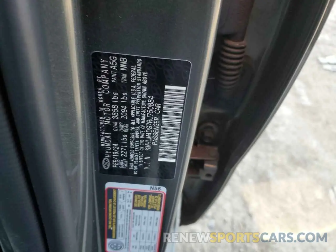 12 Фотография поврежденного автомобиля KMHLM4DG7RU750884 HYUNDAI ELANTRA 2024