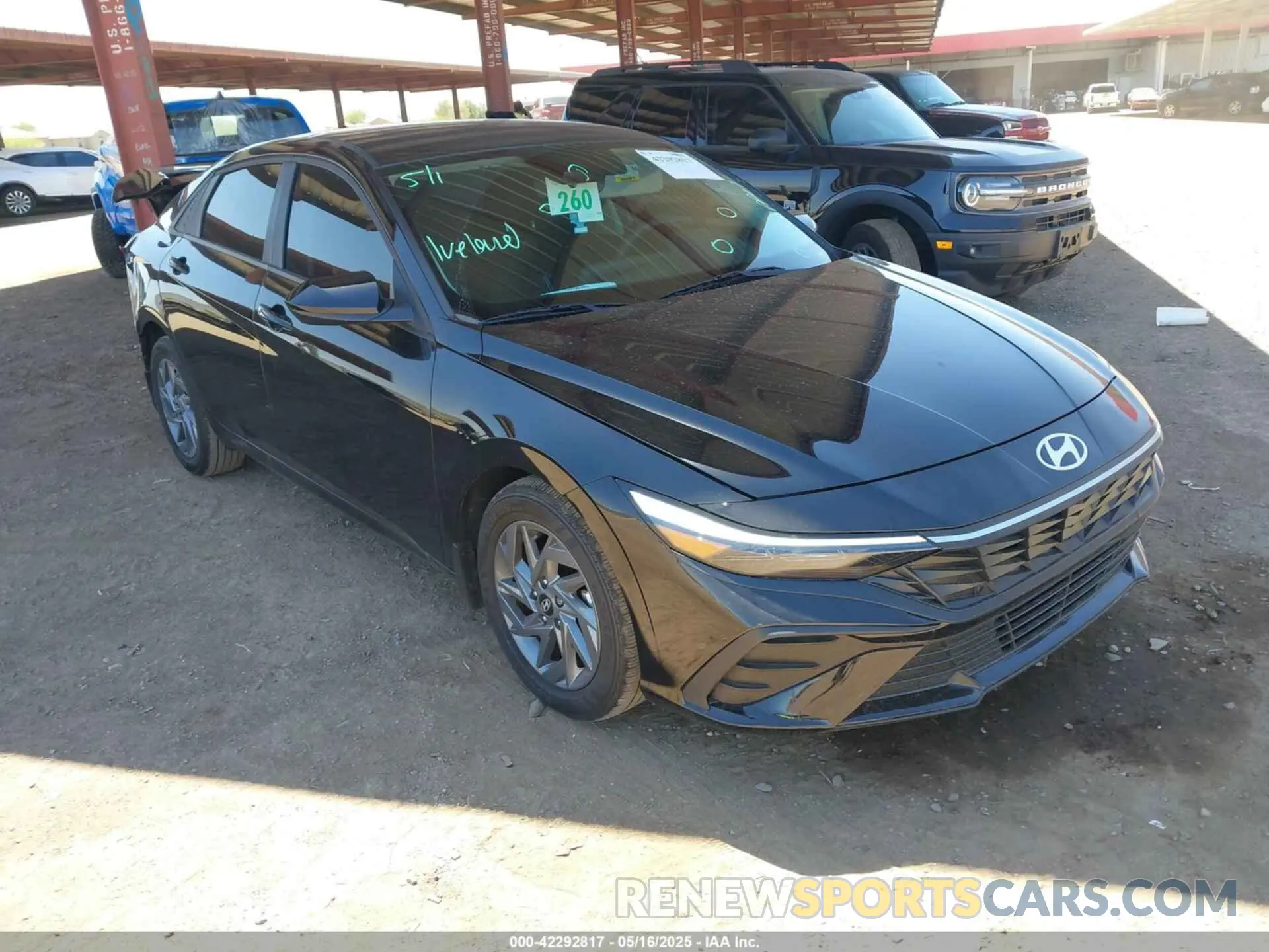 1 Photograph of a damaged car KMHLM4DG7RU805561 HYUNDAI ELANTRA 2024