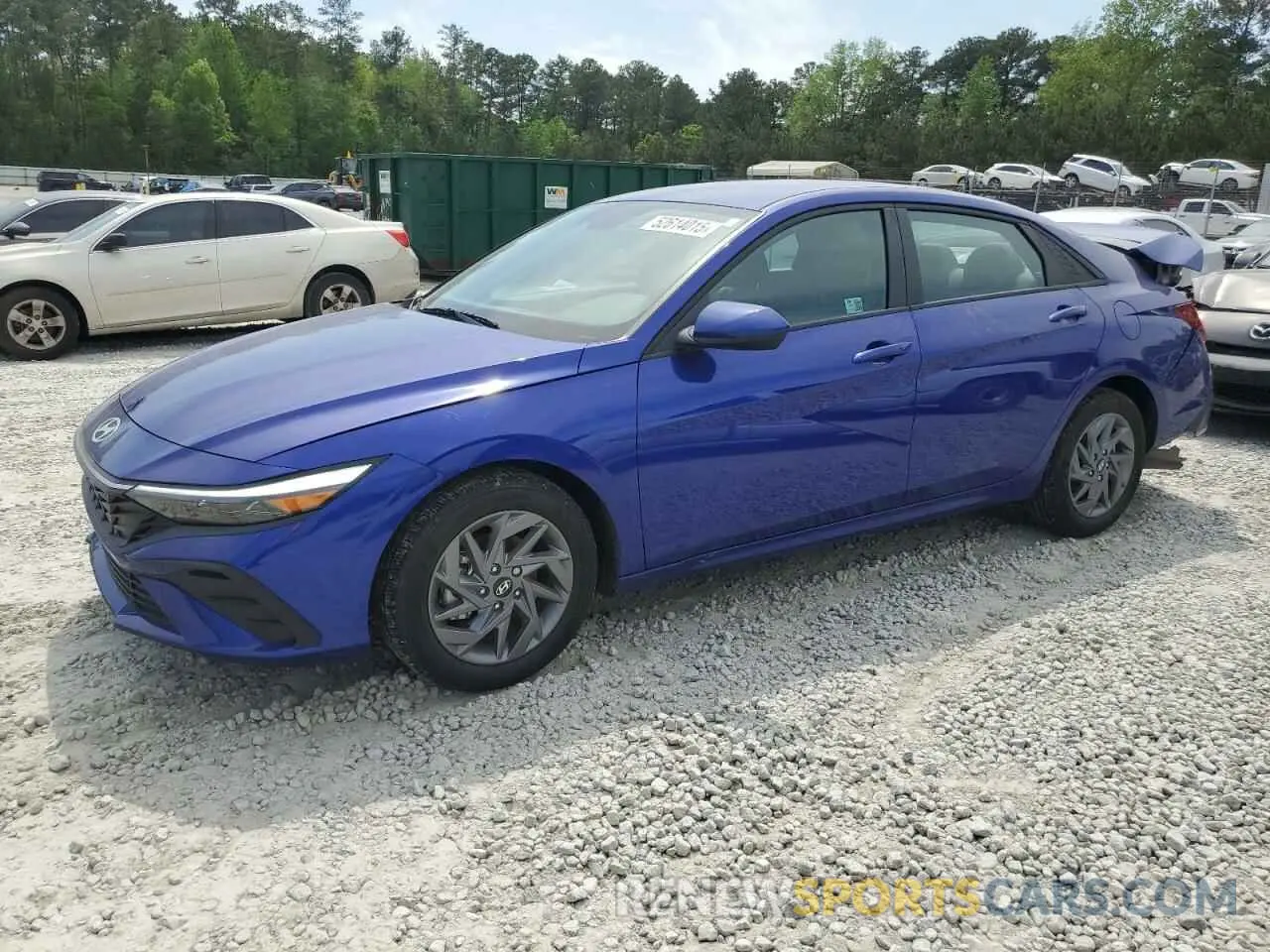 1 Photograph of a damaged car KMHLM4DG7RU810310 HYUNDAI ELANTRA 2024