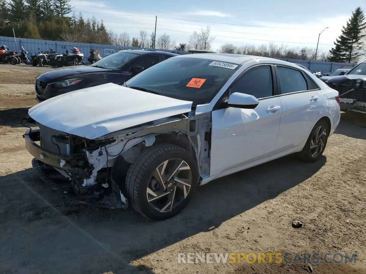 1 Фотография поврежденного автомобиля KMHLM4DG8RU790181 HYUNDAI ELANTRA 2024