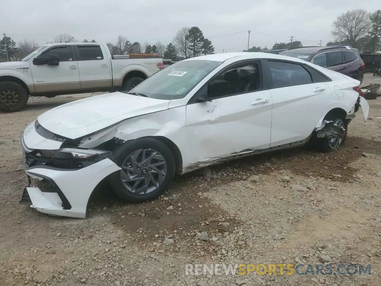 1 Photograph of a damaged car KMHLM4DG8RU850105 HYUNDAI ELANTRA 2024