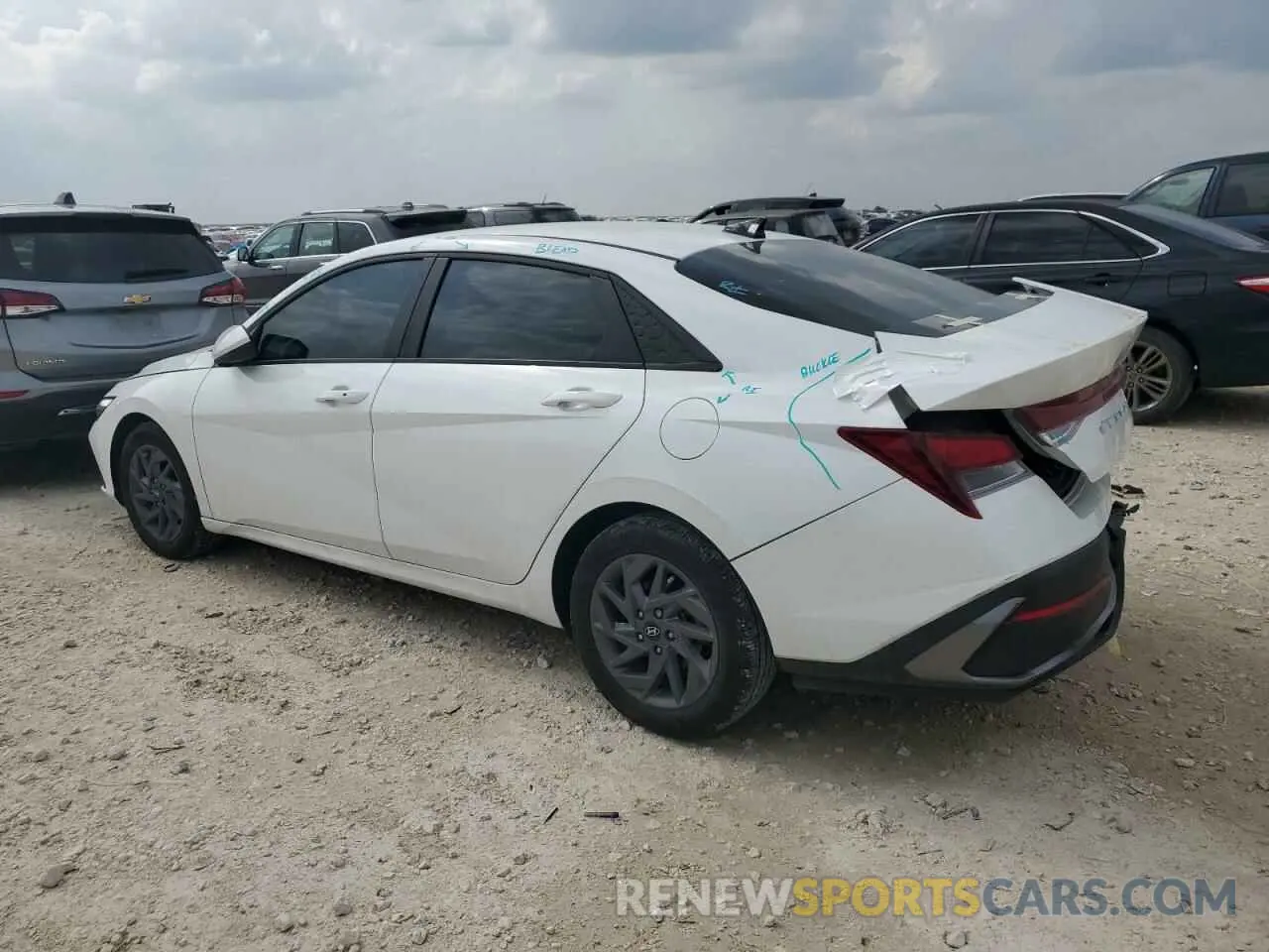 2 Photograph of a damaged car KMHLM4DG9RU761840 HYUNDAI ELANTRA 2024