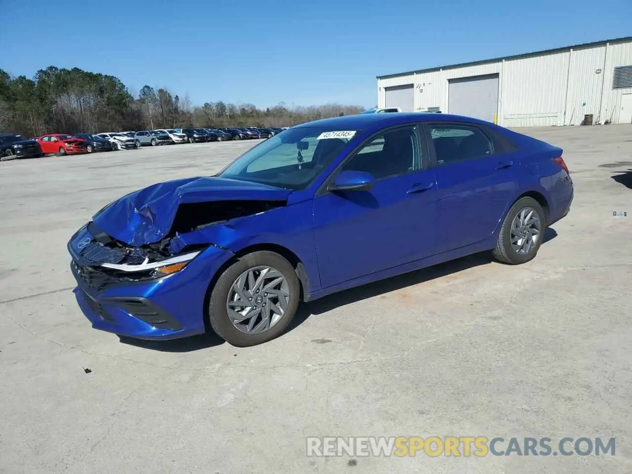 1 Photograph of a damaged car KMHLM4DGXRU636720 HYUNDAI ELANTRA 2024