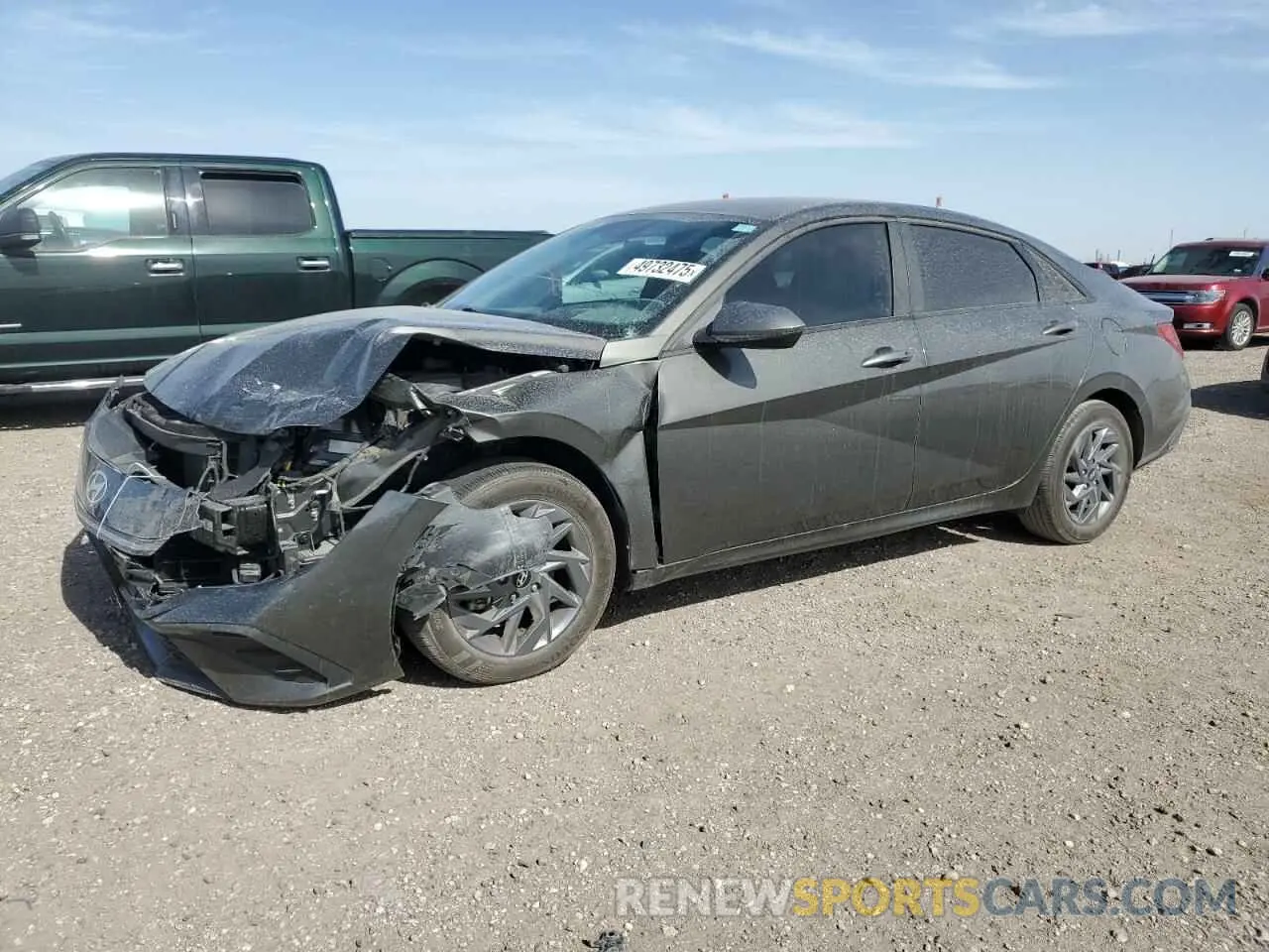 1 Photograph of a damaged car KMHLM4DGXRU642355 HYUNDAI ELANTRA 2024