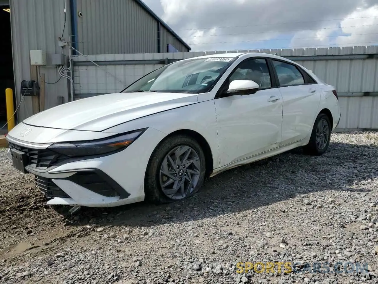1 Photograph of a damaged car KMHLM4DGXRU694455 HYUNDAI ELANTRA 2024