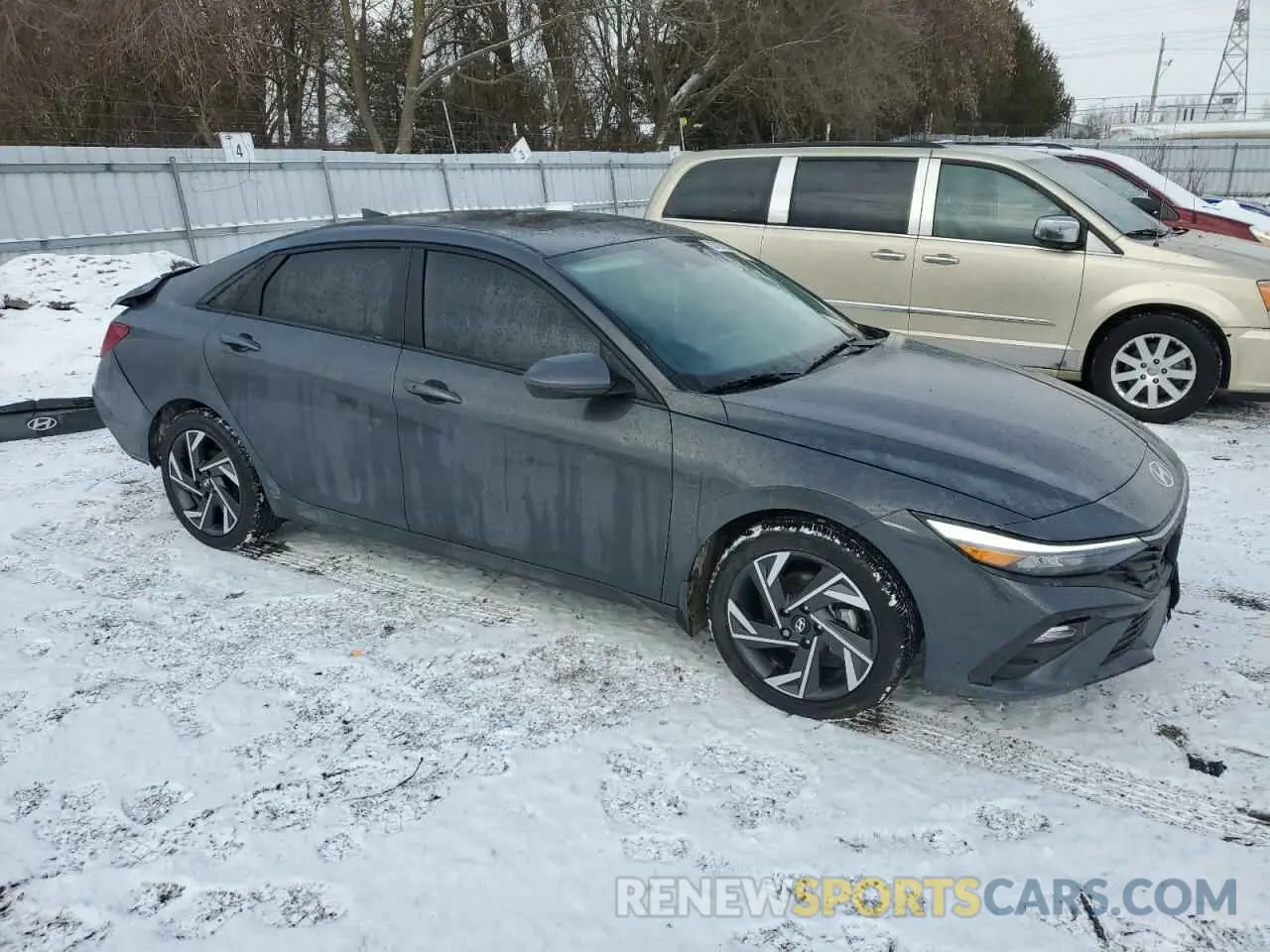 4 Photograph of a damaged car KMHLM4DGXRU705924 HYUNDAI ELANTRA 2024