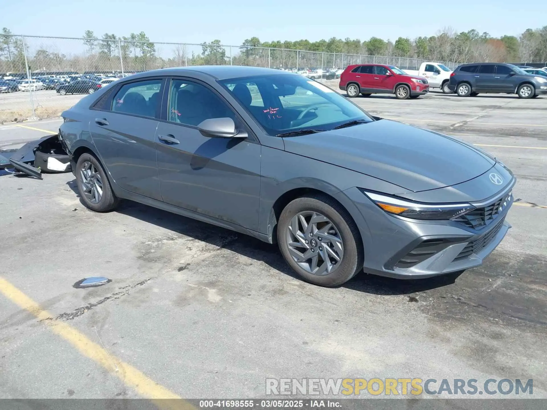 1 Photograph of a damaged car KMHLM4DGXRU740964 HYUNDAI ELANTRA 2024