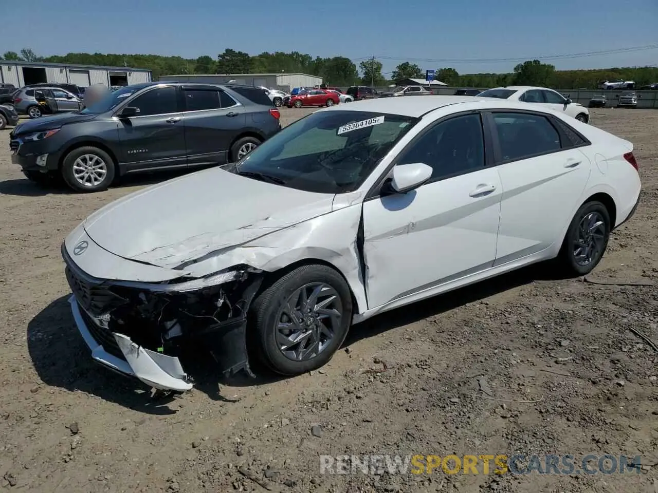 1 Photograph of a damaged car KMHLM4DGXRU760910 HYUNDAI ELANTRA 2024