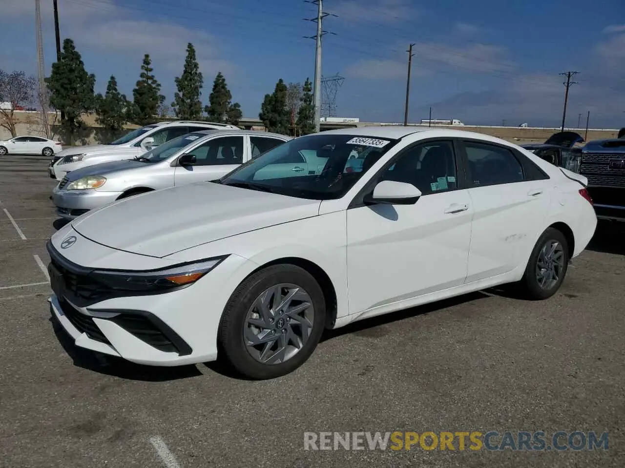 1 Photograph of a damaged car KMHLM4DGXRU779098 HYUNDAI ELANTRA 2024