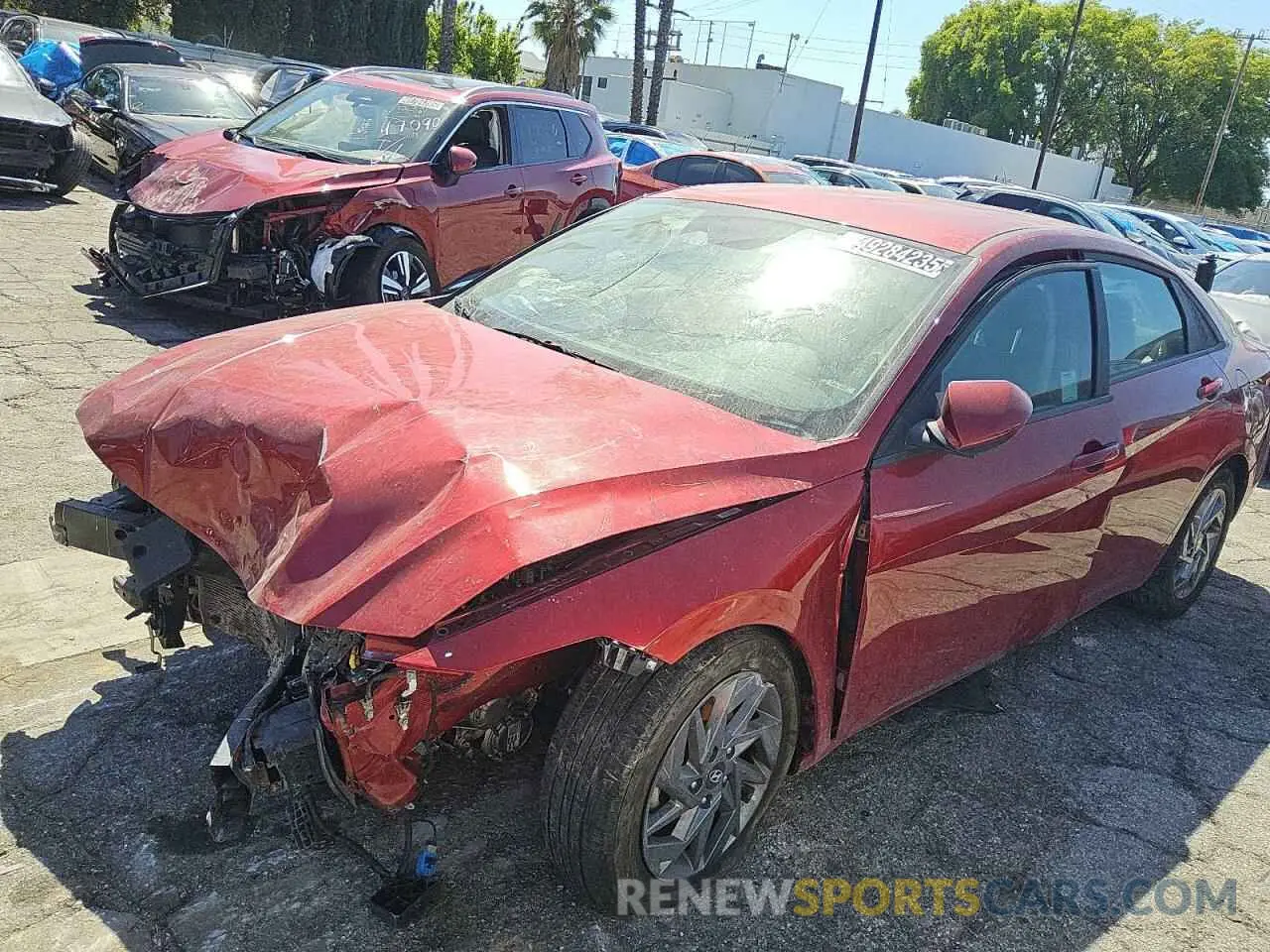 1 Photograph of a damaged car KMHLM4DJ1RU093351 HYUNDAI ELANTRA 2024