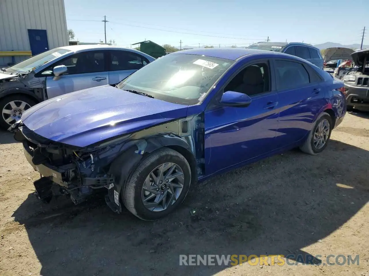 1 Фотография поврежденного автомобиля KMHLM4DJXRU103794 HYUNDAI ELANTRA 2024