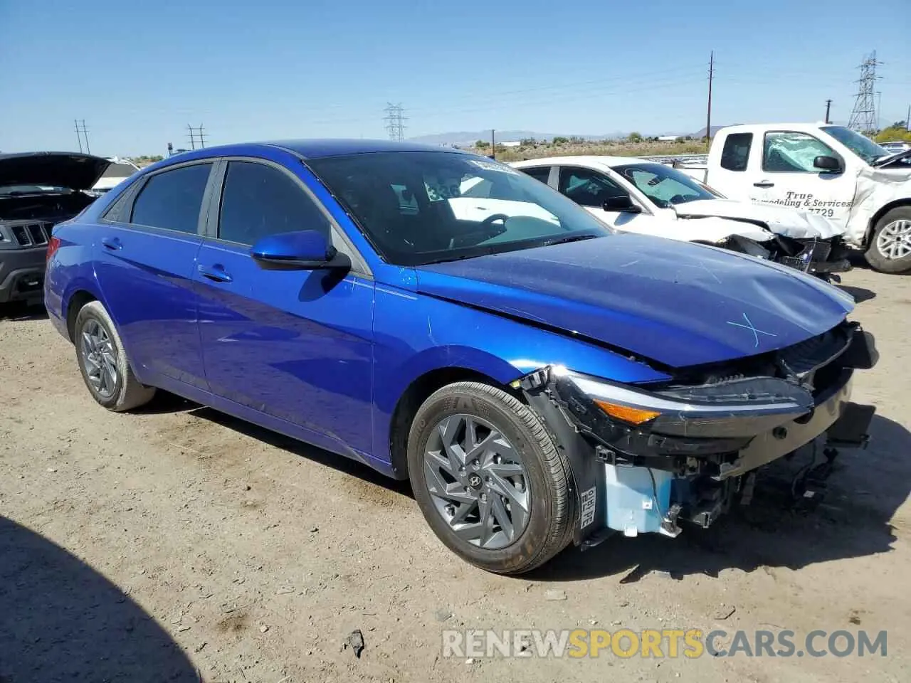 4 Фотография поврежденного автомобиля KMHLM4DJXRU103794 HYUNDAI ELANTRA 2024