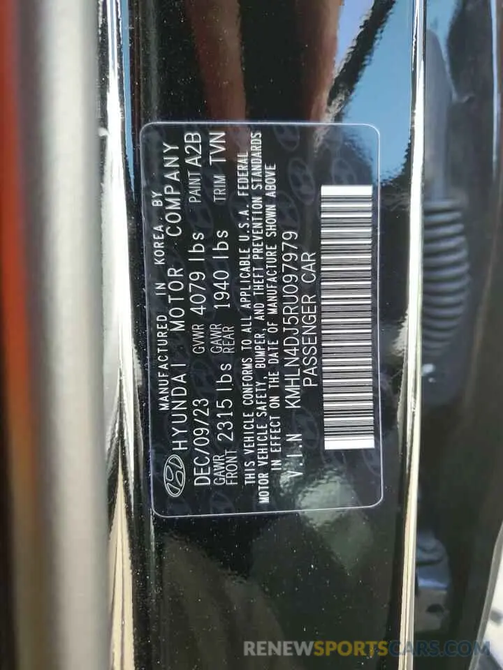 12 Photograph of a damaged car KMHLN4DJ5RU097979 HYUNDAI ELANTRA 2024