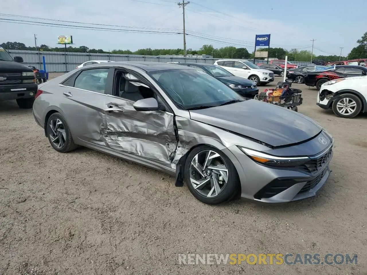 4 Photograph of a damaged car KMHLN4DJ9RU105243 HYUNDAI ELANTRA 2024