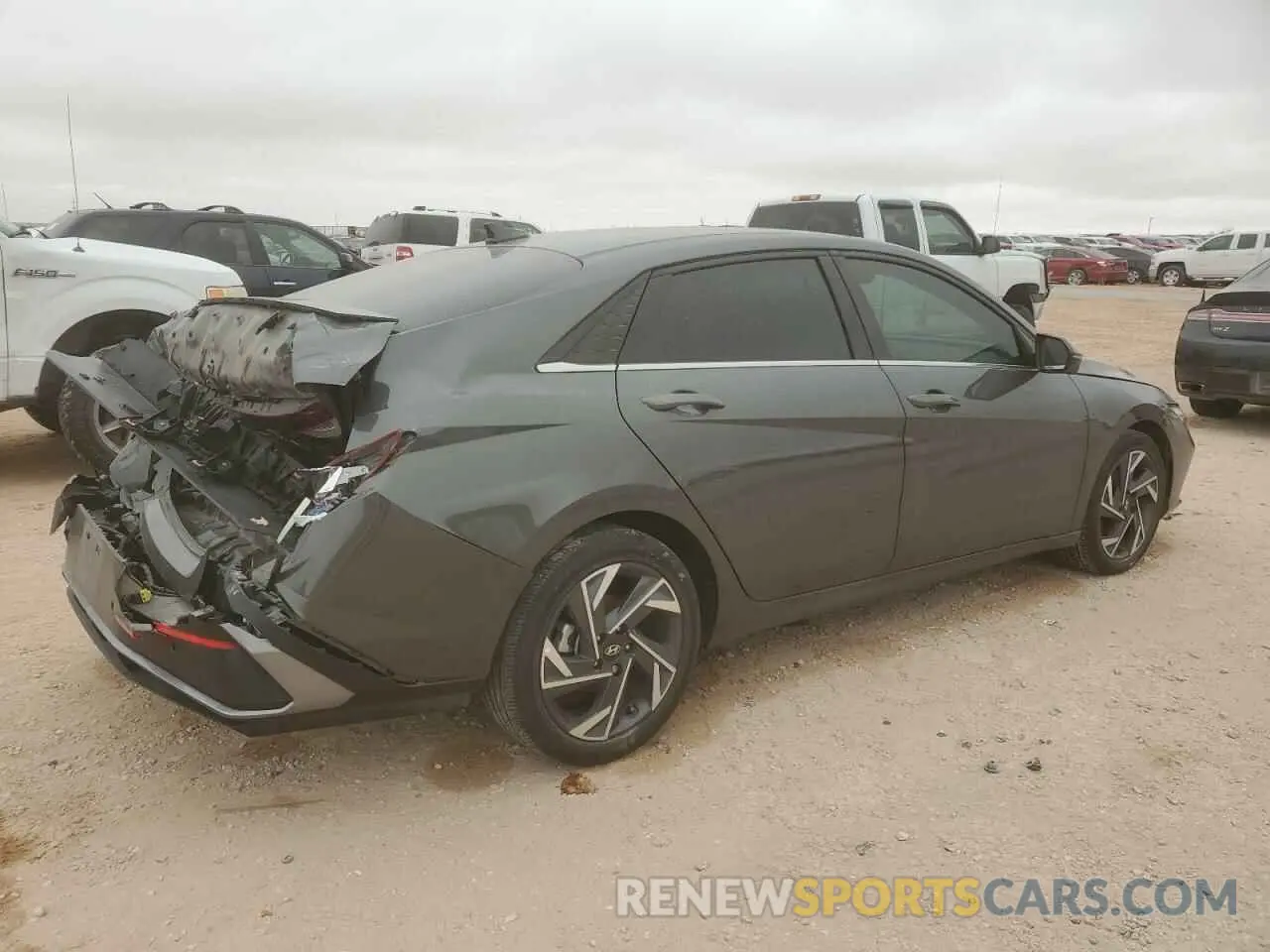 3 Фотография поврежденного автомобиля KMHLP4DG4RU665301 HYUNDAI ELANTRA 2024
