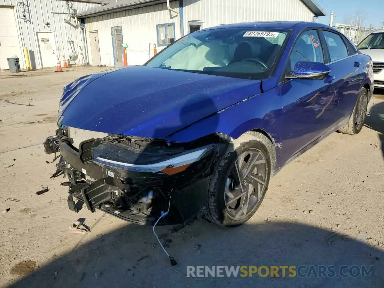 1 Photograph of a damaged car KMHLP4DG6RU715275 HYUNDAI ELANTRA 2024