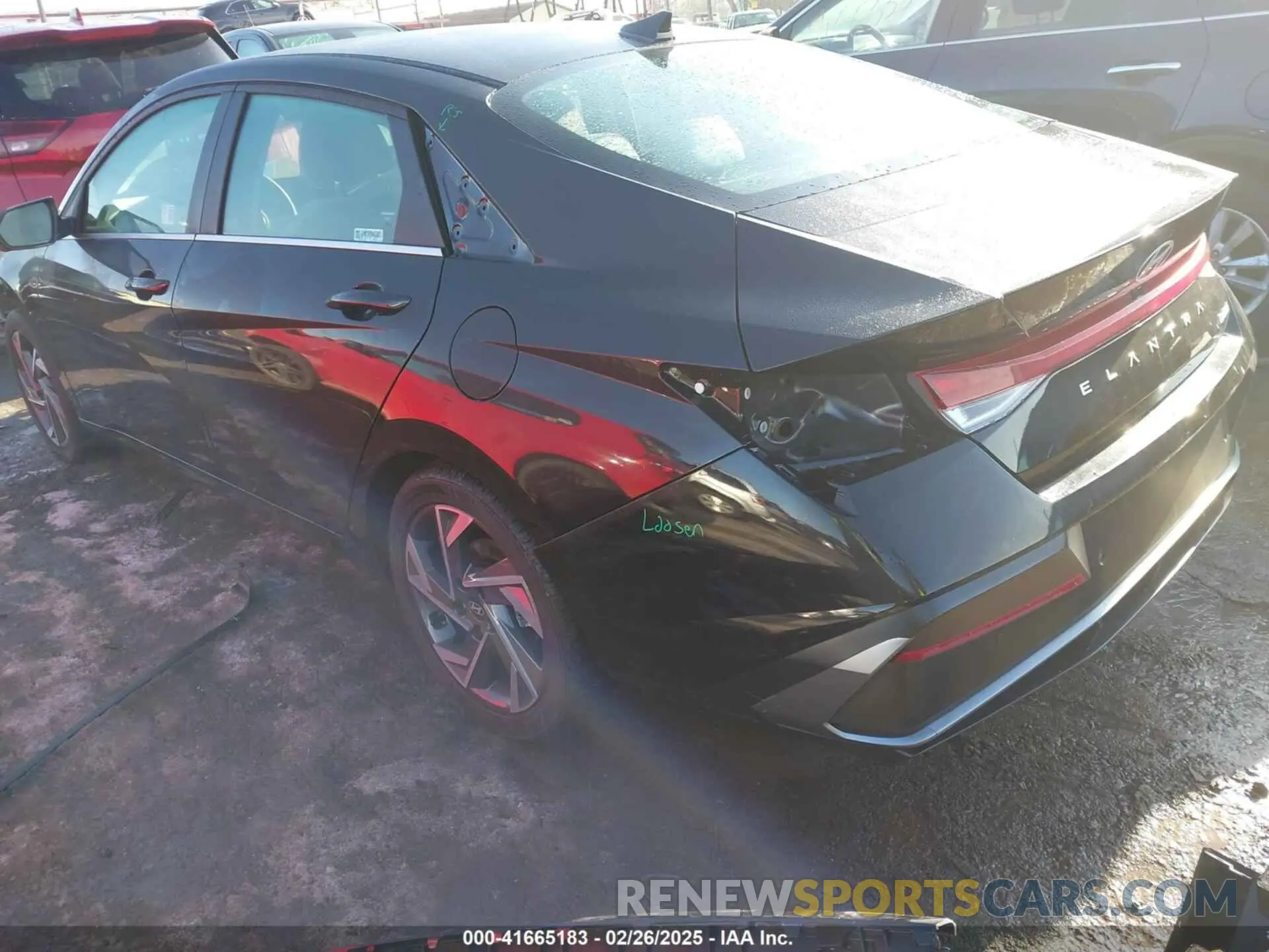 3 Фотография поврежденного автомобиля KMHLP4DGXRU832471 HYUNDAI ELANTRA 2024