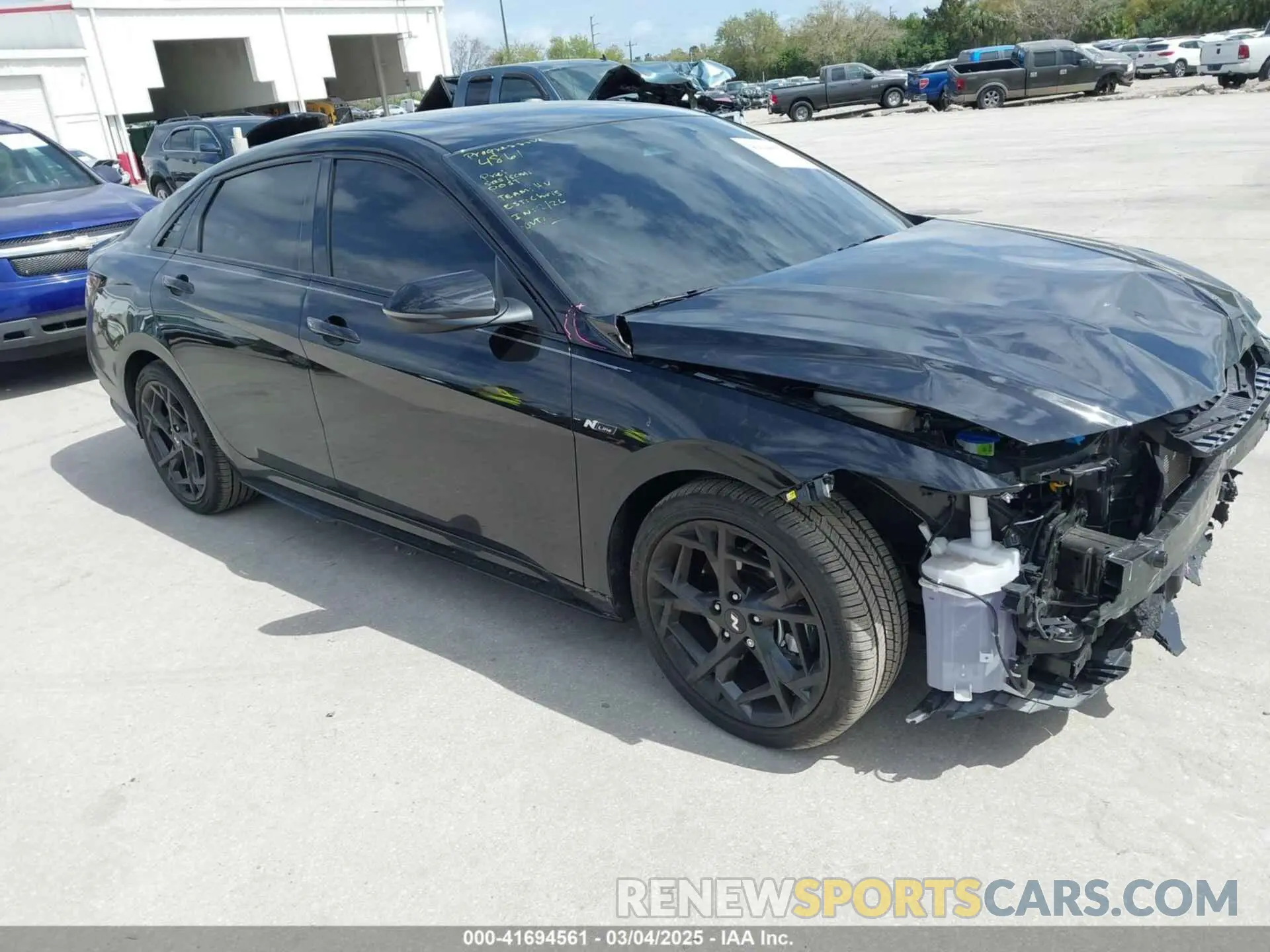 1 Photograph of a damaged car KMHLR4DF2RU810241 HYUNDAI ELANTRA 2024
