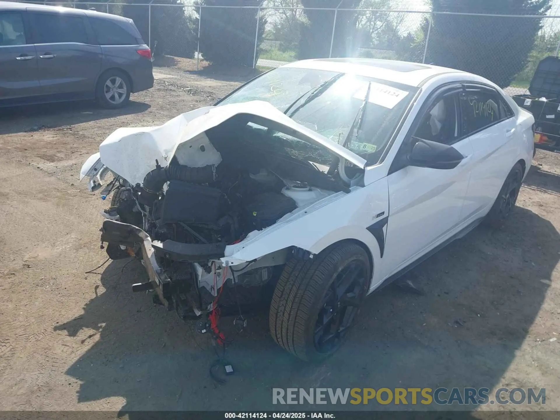 2 Photograph of a damaged car KMHLR4DF3RU796558 HYUNDAI ELANTRA 2024