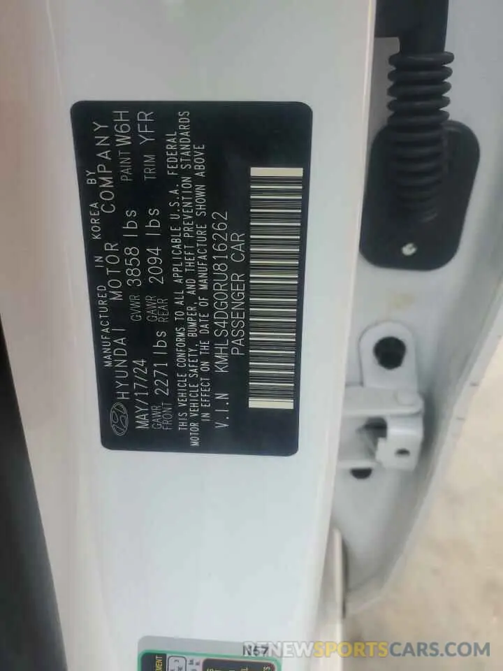 12 Фотография поврежденного автомобиля KMHLS4DG0RU816262 HYUNDAI ELANTRA 2024