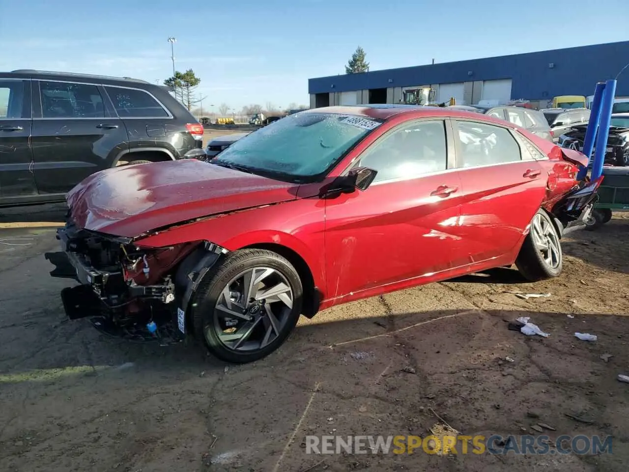 1 Photograph of a damaged car KMHLS4DG1RU770859 HYUNDAI ELANTRA 2024