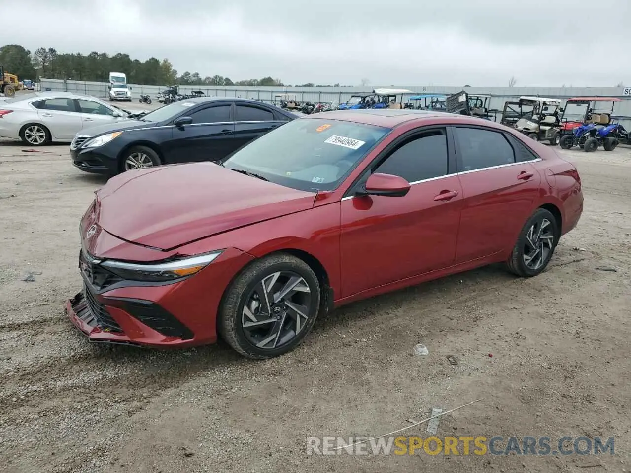 1 Photograph of a damaged car KMHLS4DG2RU810043 HYUNDAI ELANTRA 2024
