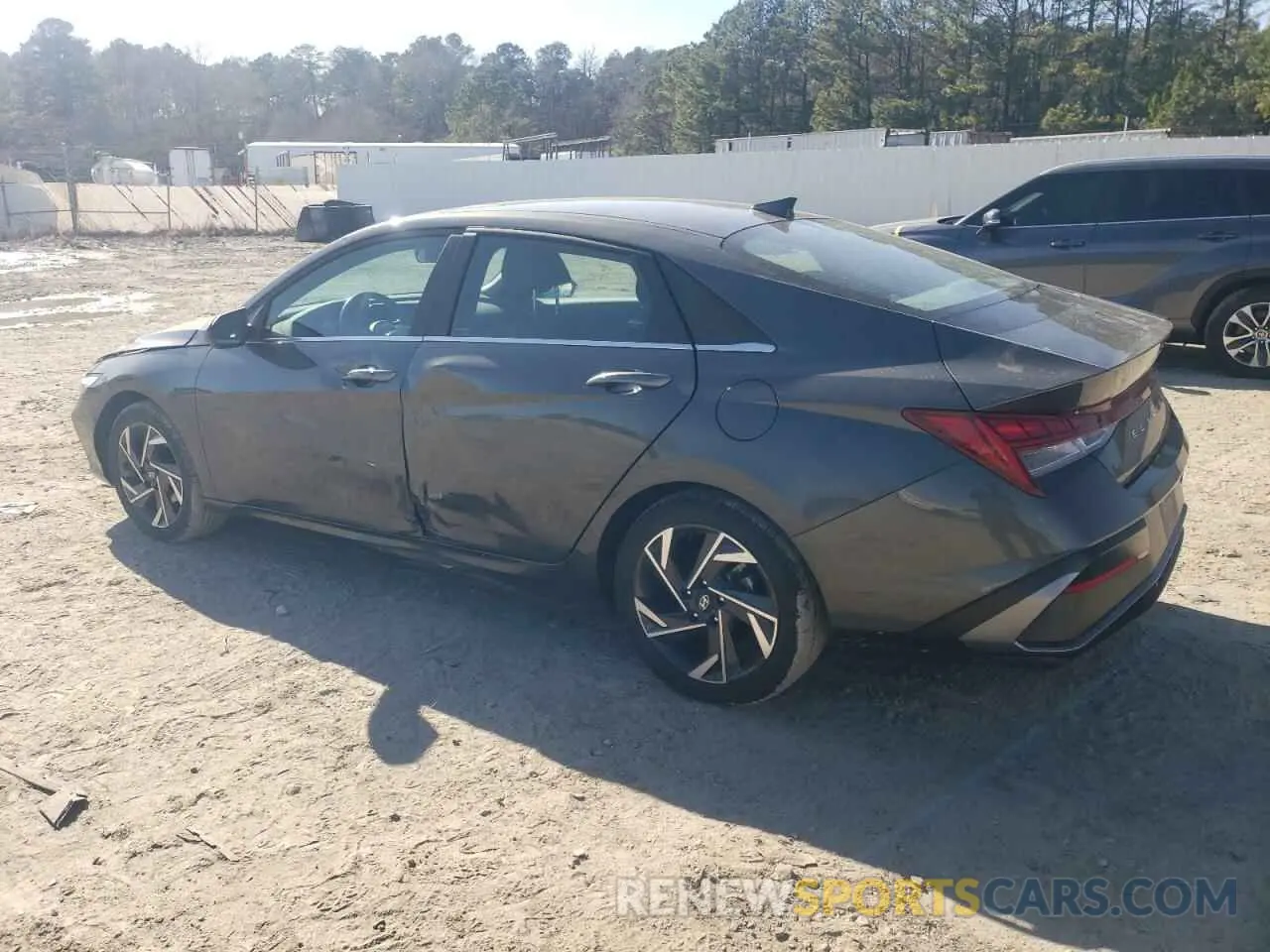 2 Photograph of a damaged car KMHLS4DG4RU676541 HYUNDAI ELANTRA 2024