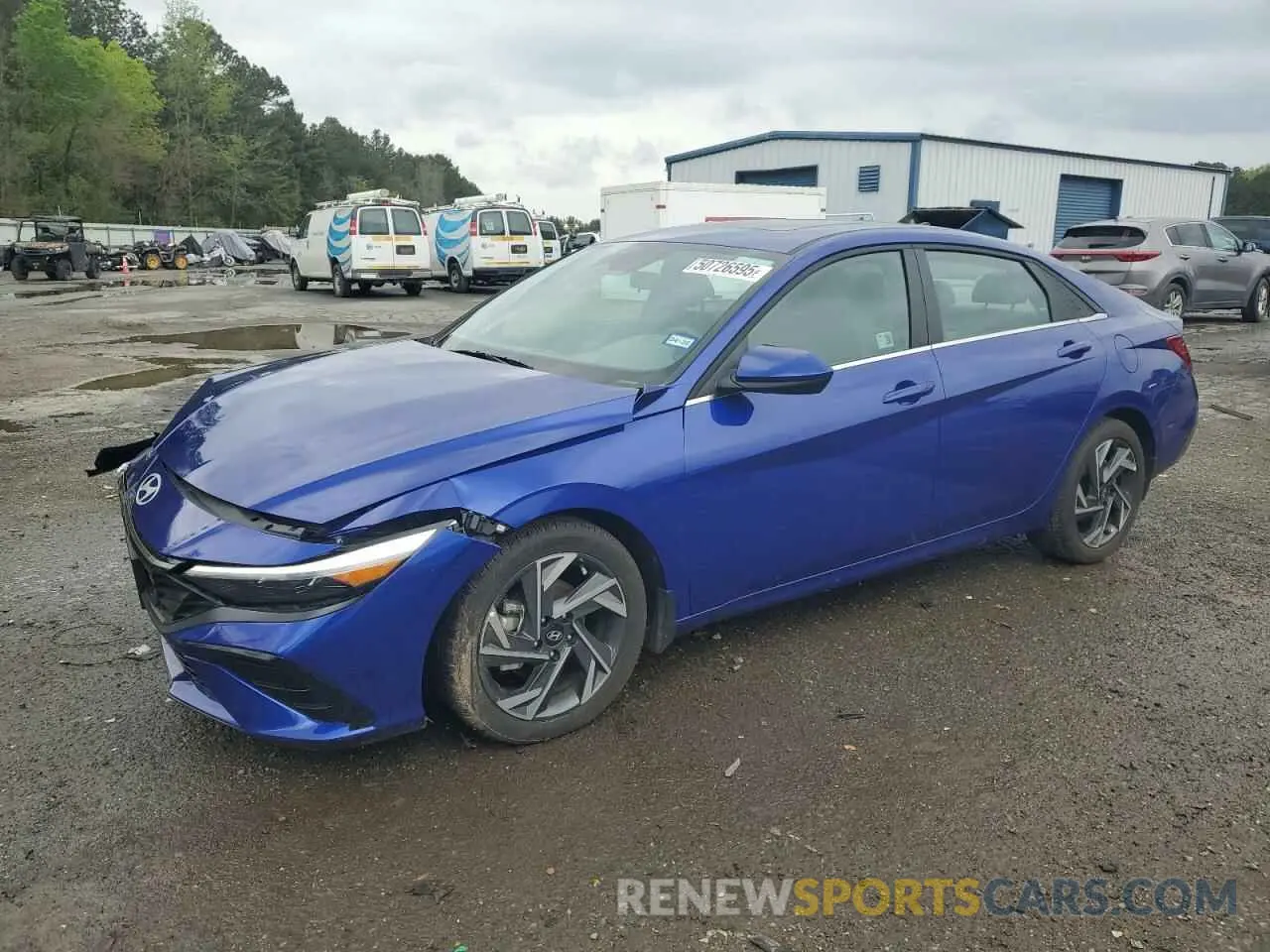 1 Photograph of a damaged car KMHLS4DG4RU701051 HYUNDAI ELANTRA 2024