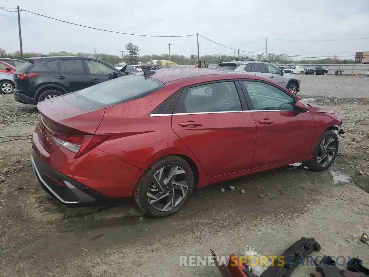 3 Photograph of a damaged car KMHLS4DG6RU715968 HYUNDAI ELANTRA 2024