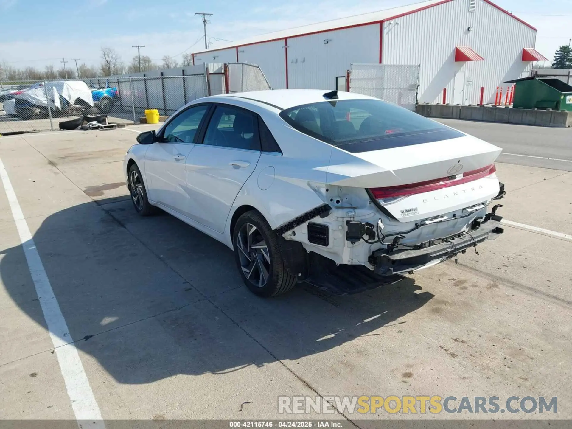 3 Photograph of a damaged car KMHLS4DG7RU646823 HYUNDAI ELANTRA 2024