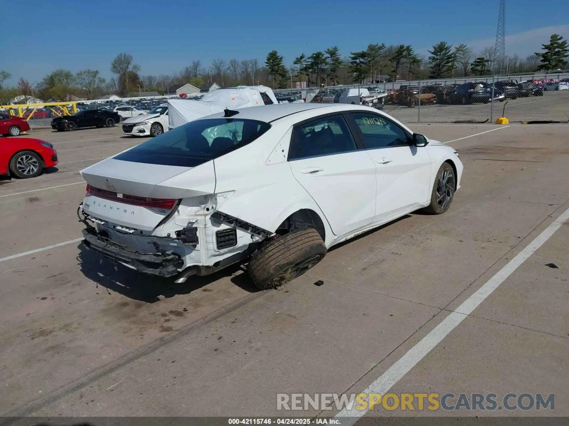 4 Photograph of a damaged car KMHLS4DG7RU646823 HYUNDAI ELANTRA 2024
