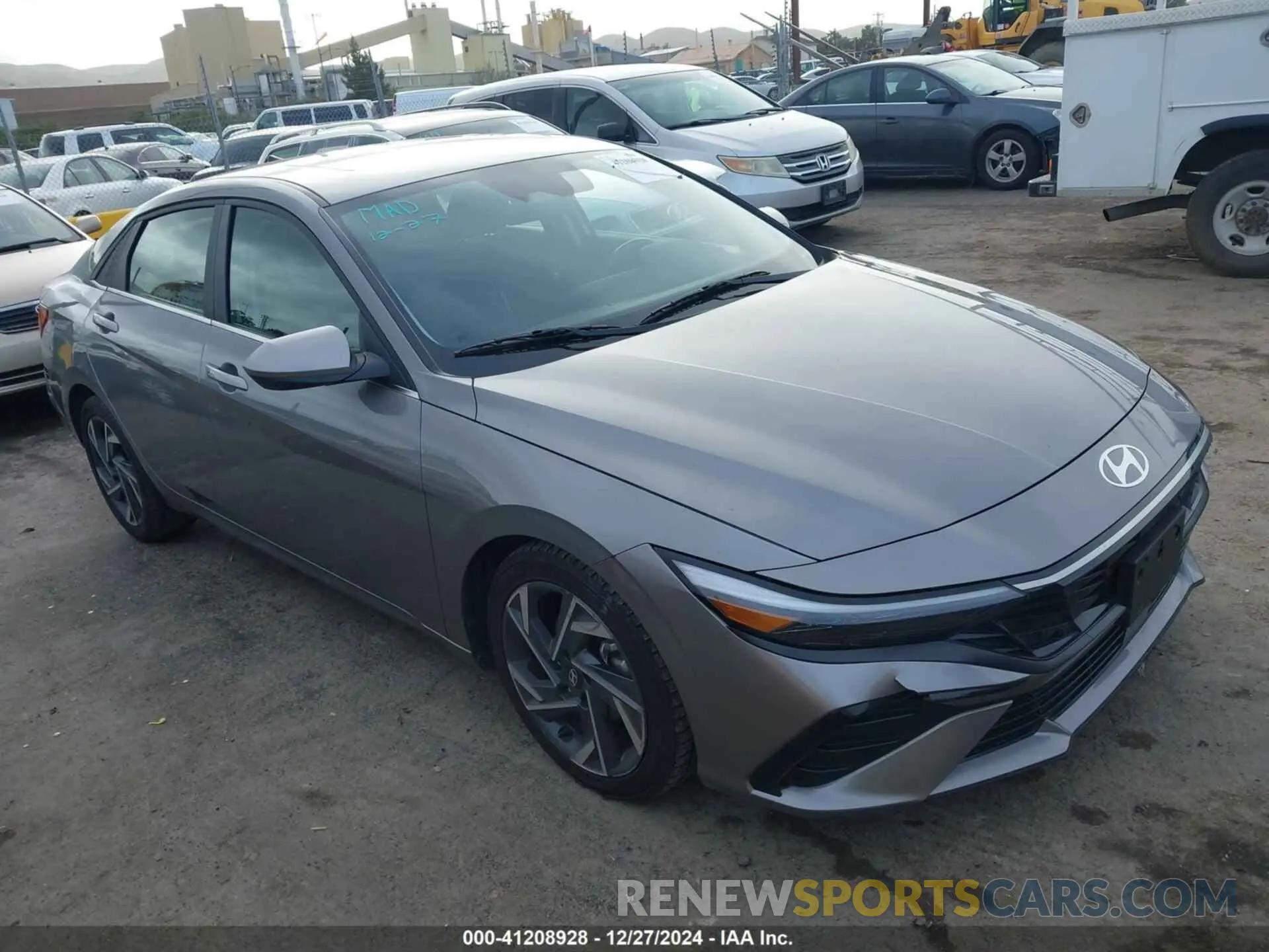 1 Photograph of a damaged car KMHLS4DG8RU673139 HYUNDAI ELANTRA 2024