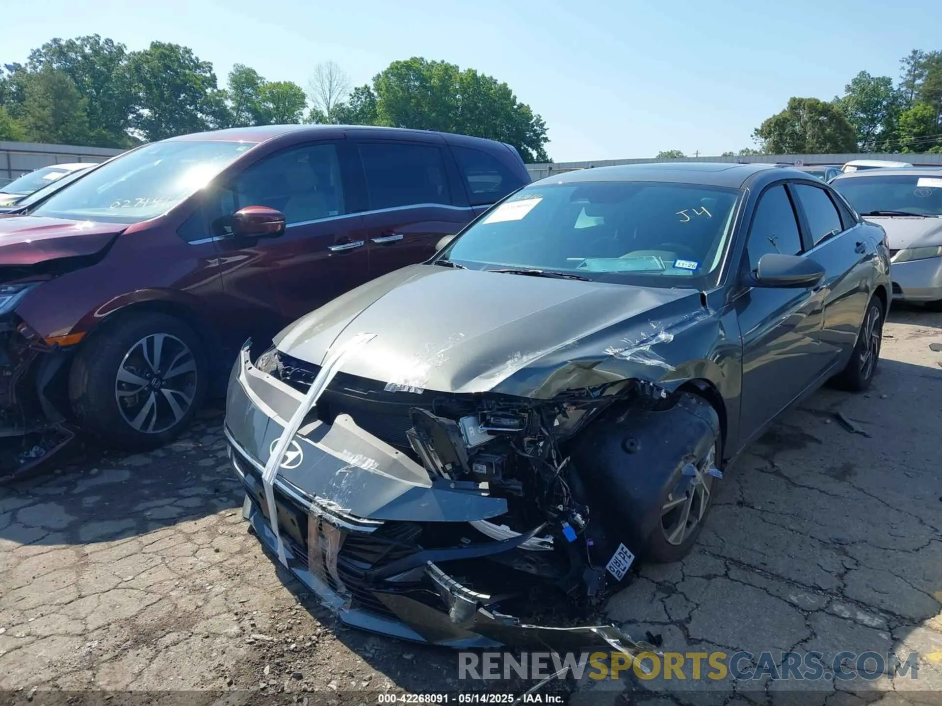 2 Photograph of a damaged car KMHLS4DG8RU837425 HYUNDAI ELANTRA 2024