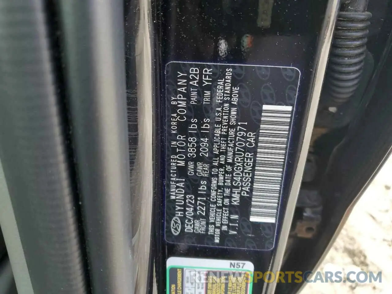 12 Фотография поврежденного автомобиля KMHLS4DGXRU707971 HYUNDAI ELANTRA 2024