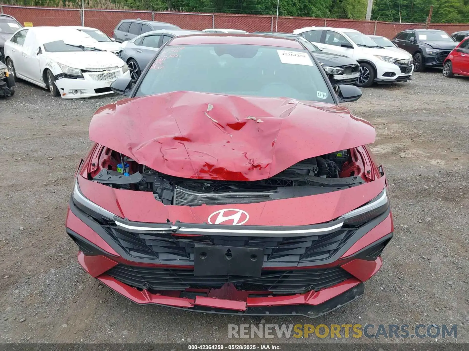12 Фотография поврежденного автомобиля KMHLM4DG7SU890827 HYUNDAI ELANTRA 2025