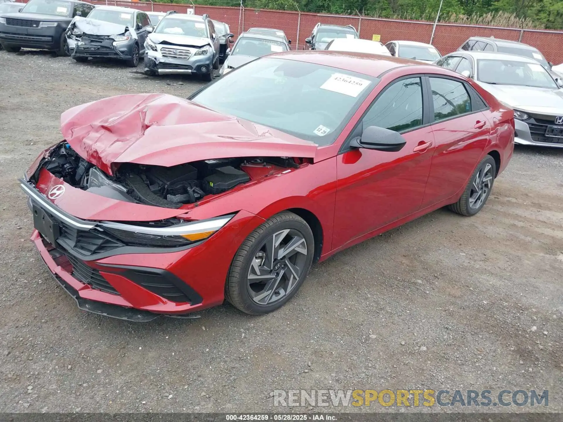 2 Фотография поврежденного автомобиля KMHLM4DG7SU890827 HYUNDAI ELANTRA 2025