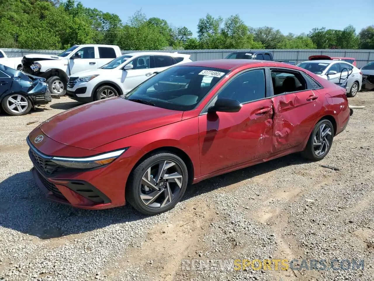 1 Photograph of a damaged car KMHLM4DJ2SU127092 HYUNDAI ELANTRA 2025