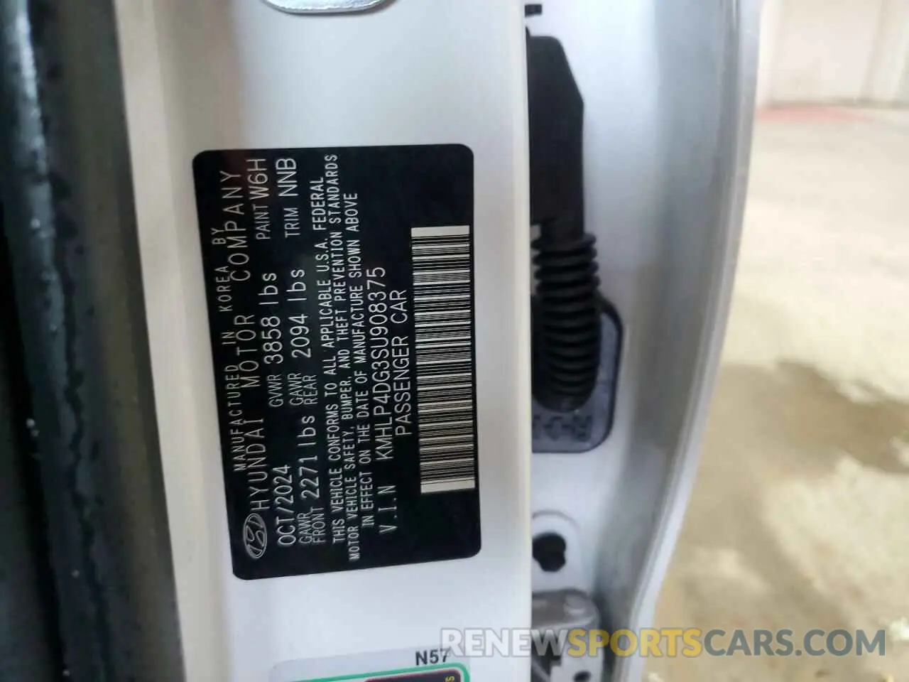 12 Фотография поврежденного автомобиля KMHLP4DG3SU908375 HYUNDAI ELANTRA 2025
