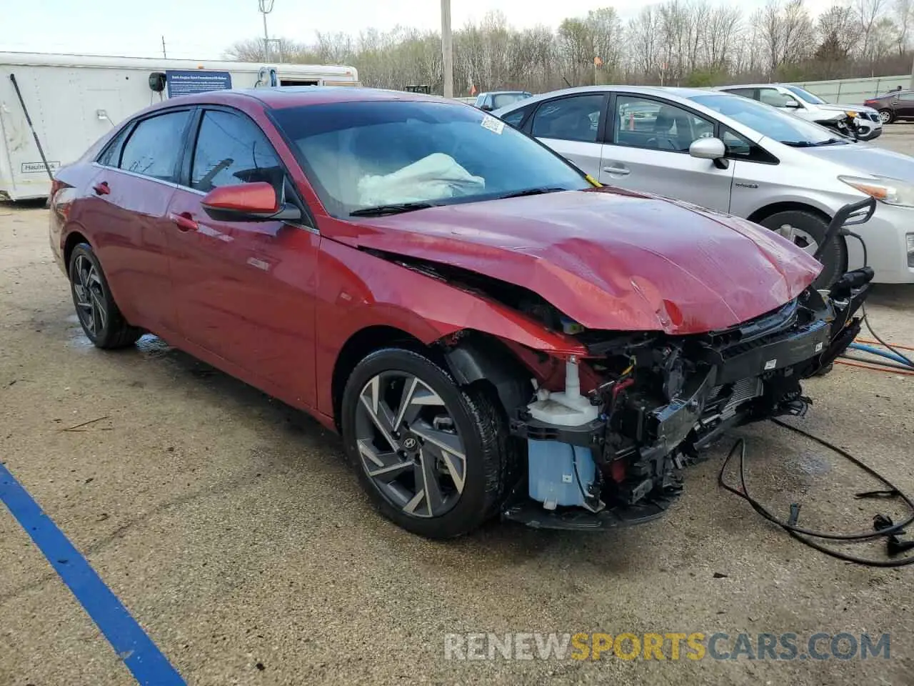 4 Фотография поврежденного автомобиля KMHLP4DGXSU873950 HYUNDAI ELANTRA 2025